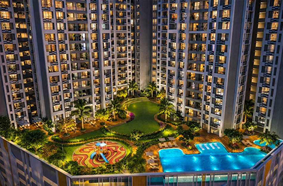 Dosti 604 Wagle Estate - Elevation 3