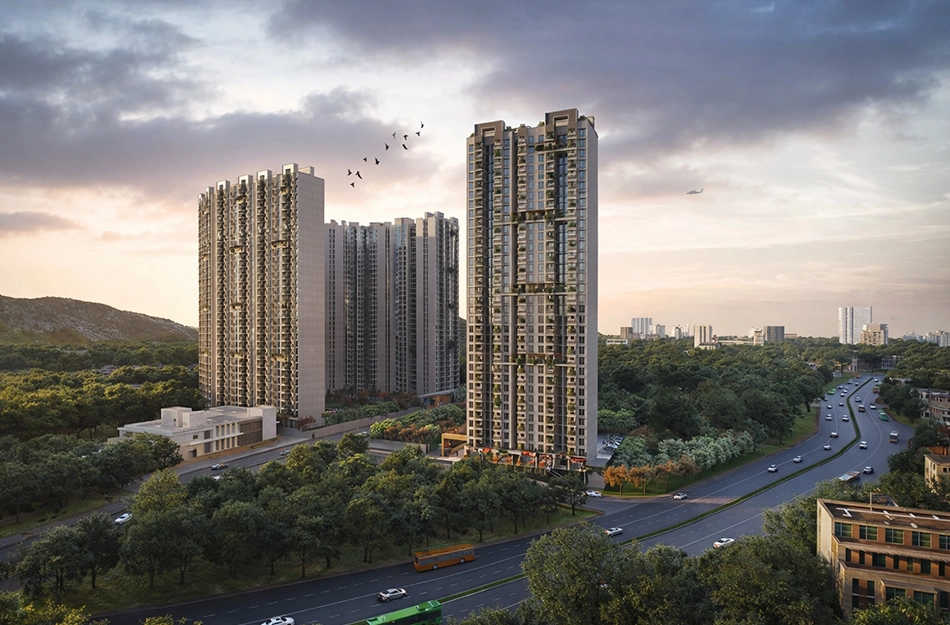 Ajmera 78 Lake Town Bhandup - Elevation