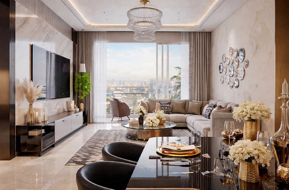 Raymond The Address By GS Bandra - Living Room