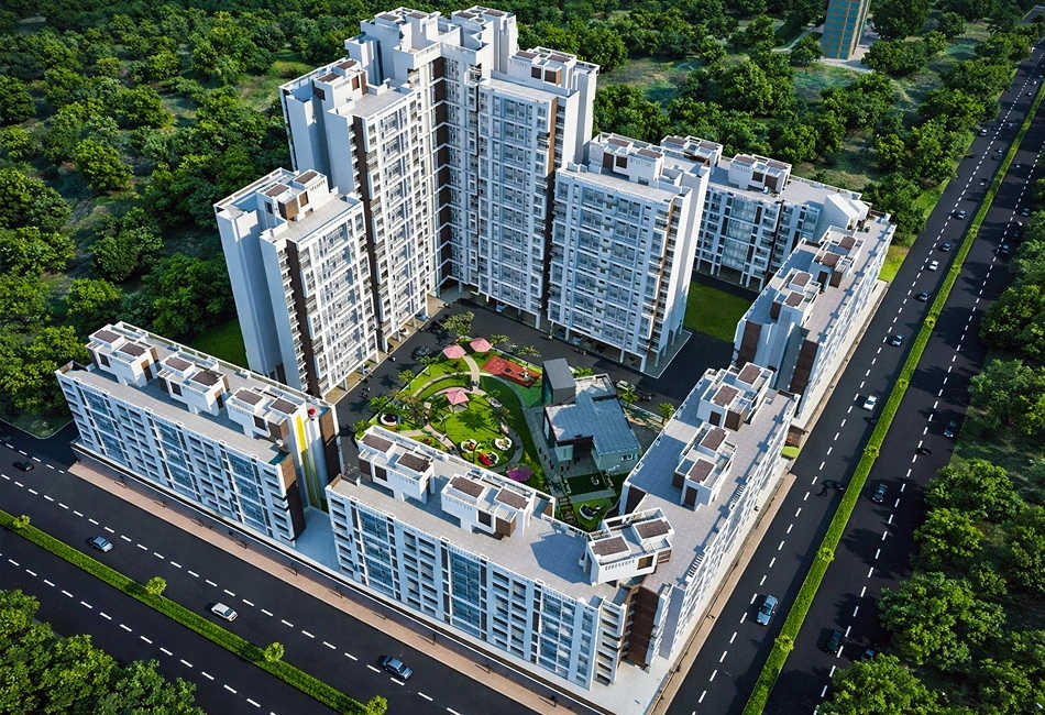 Grace Square Mumbra - Elevation 3