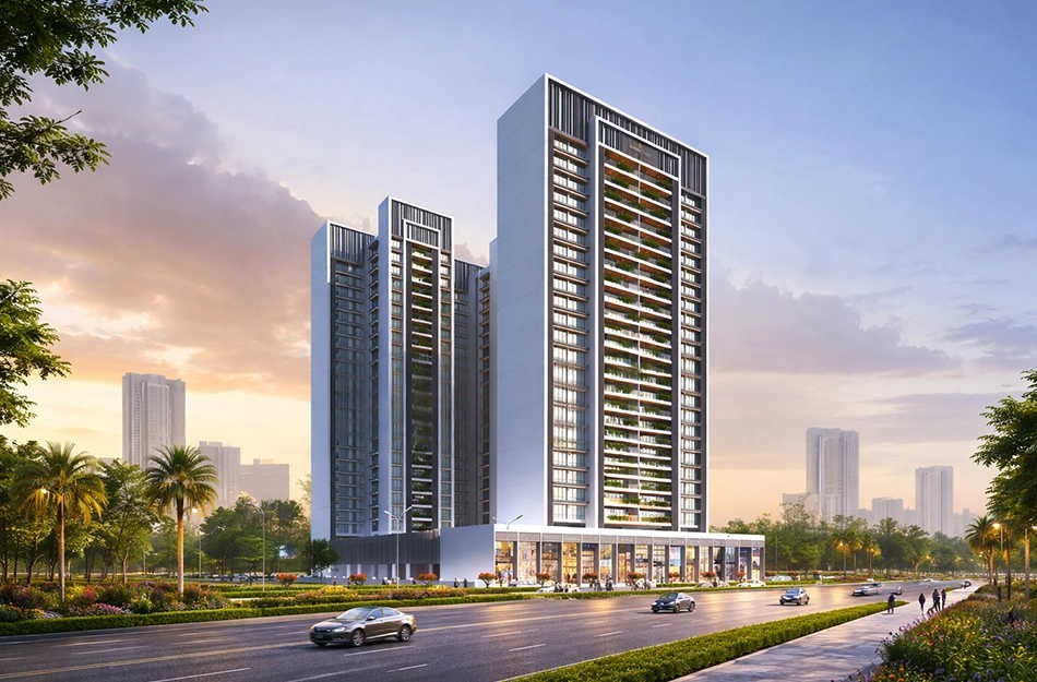 Downtown Avenue Vashi - Elevation
