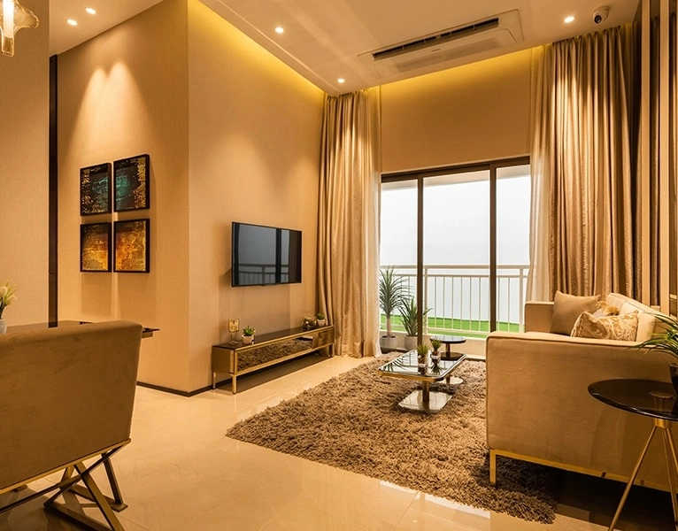 Sunteck One World Naigaon - Living Room