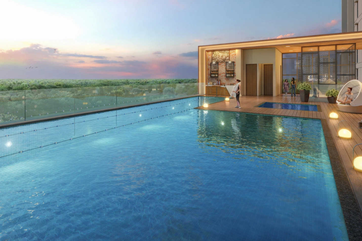 Rohit 108 Astera Punawale - Swimming Pool