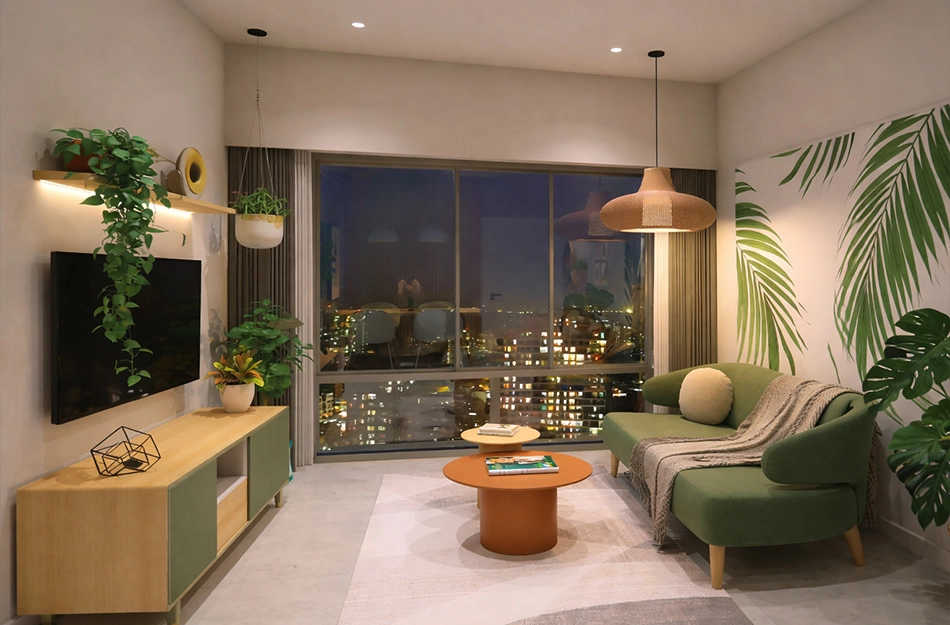 Marathon NeoHomes Bhandup - Living Room