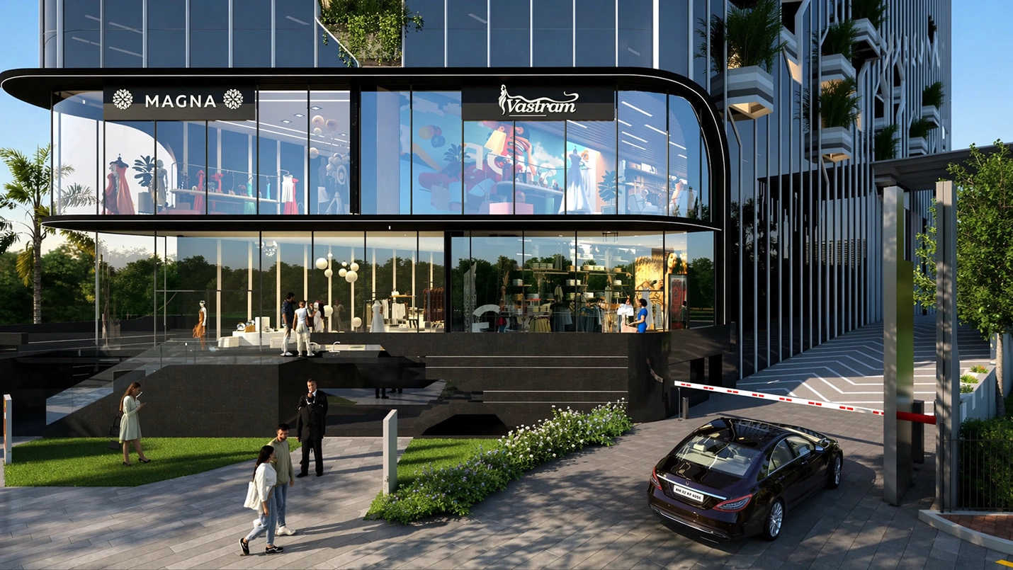 Jhamtani Spacebiz Baner - Project Entrance View