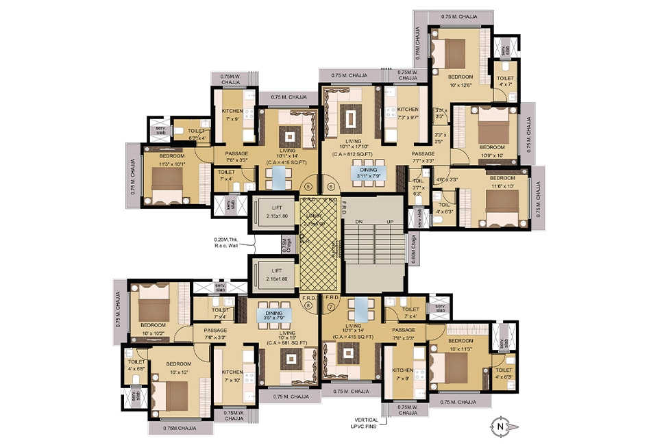 Shreeji Aikyam Kandivali - Odd Floor Plan