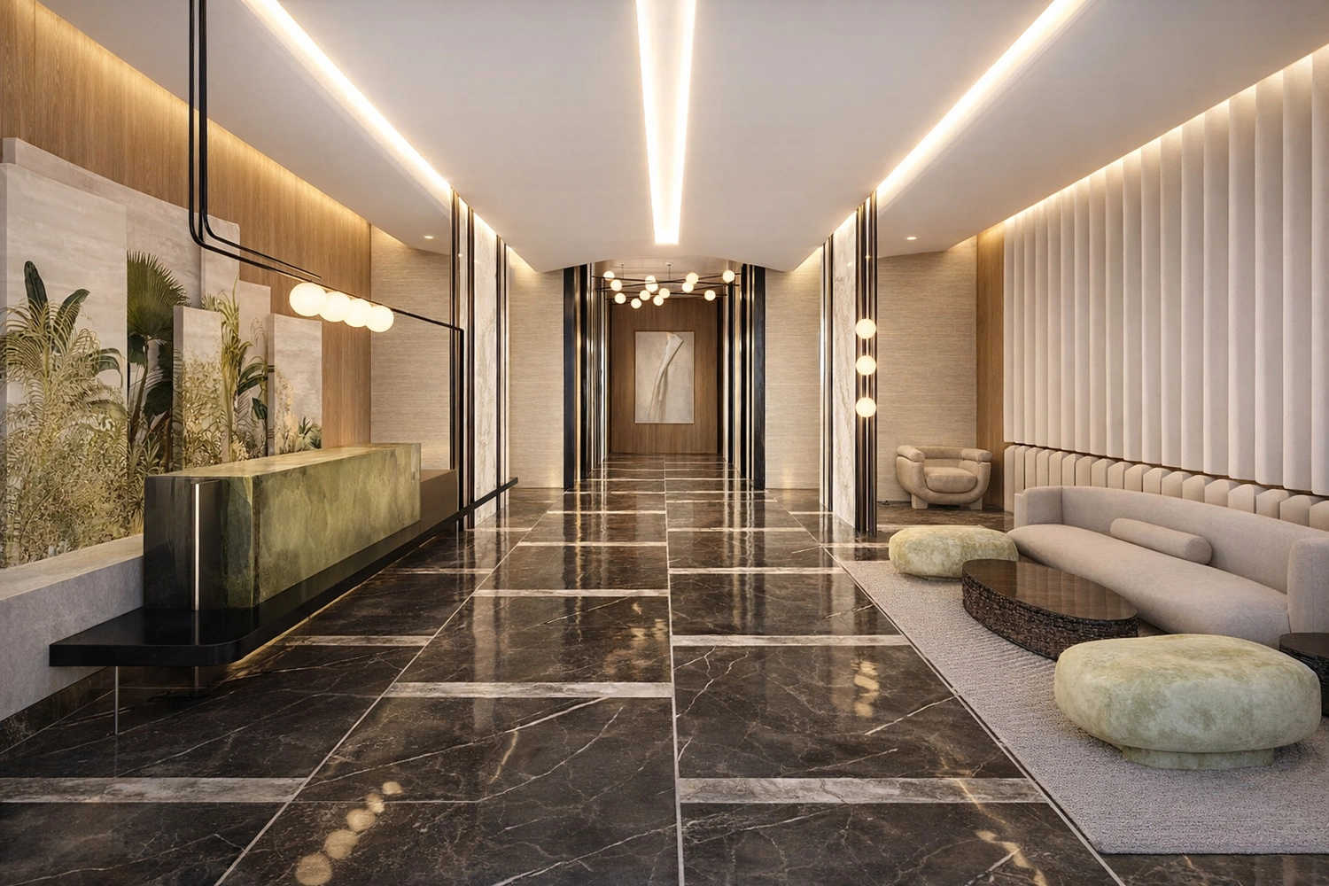 Gami Palm Amore Seawoods - Tower Entrance Lobby