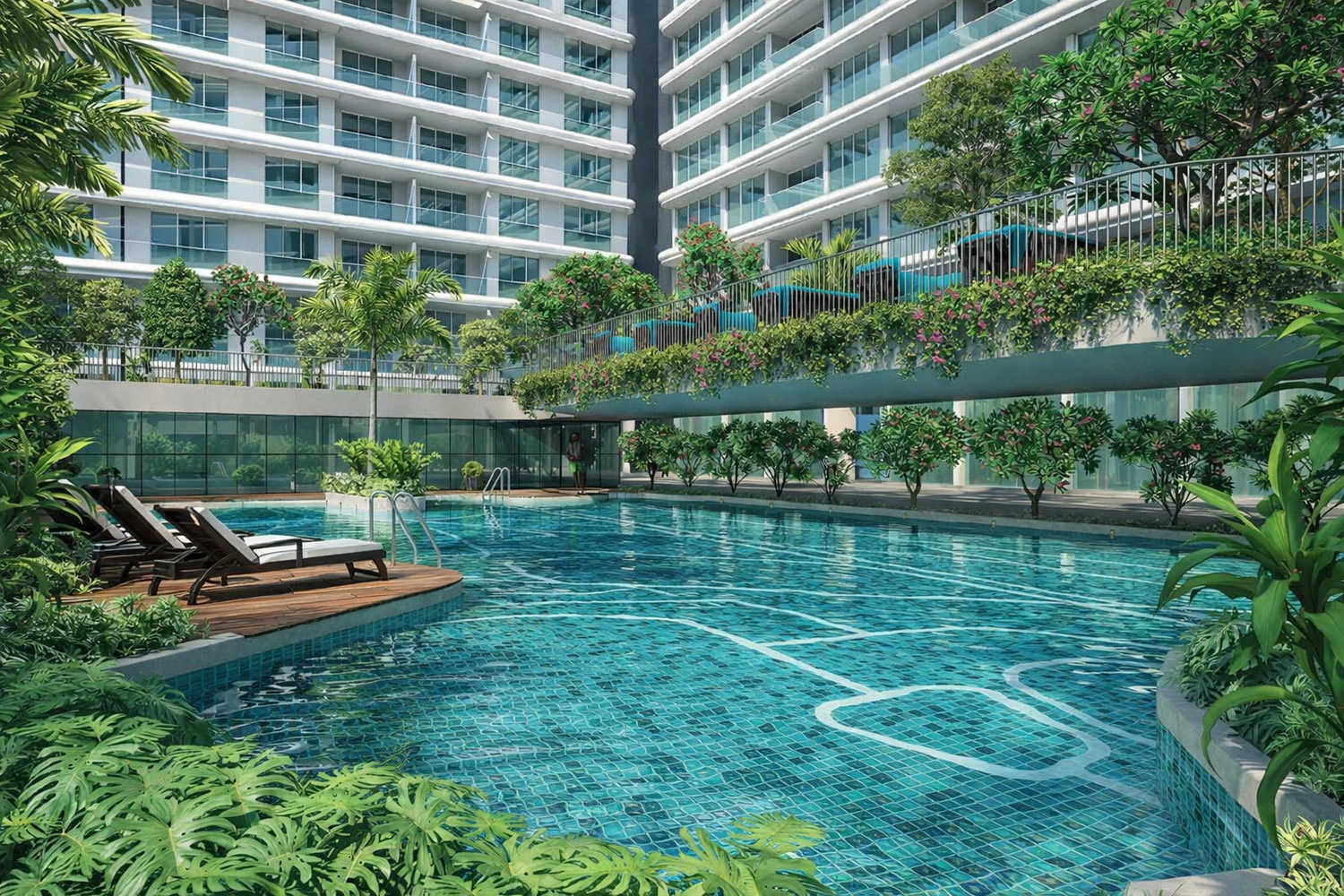 Gami Palm Amore Seawoods - Swimming Pool
