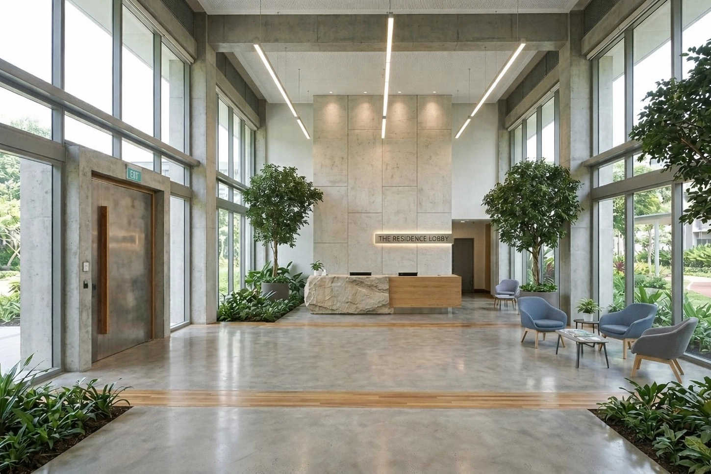 Krisala Aventis Tathawade - Tower Entrance Lobby