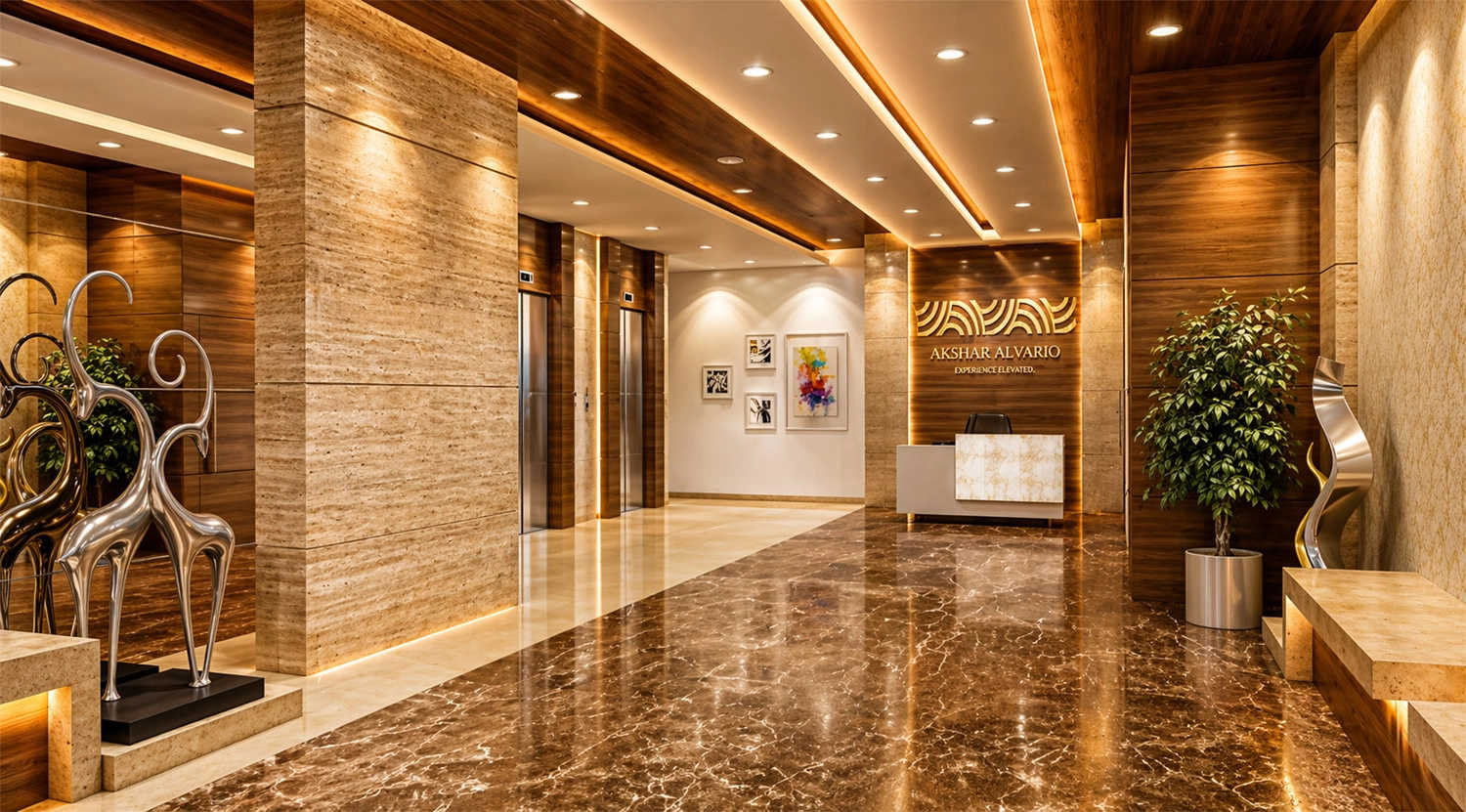 Akshar Alvario Nerul - Tower Entrance Lobby