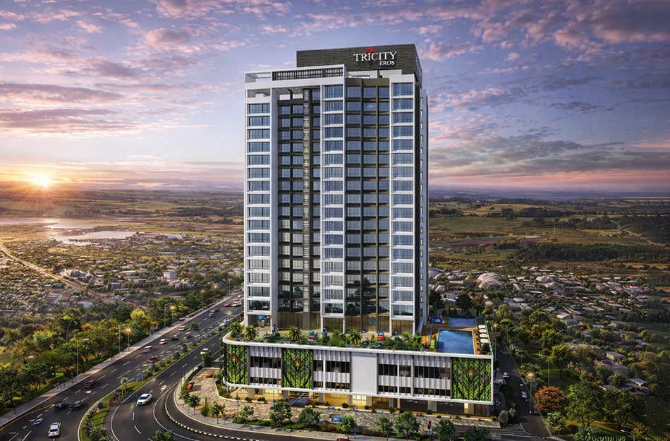 Tricity Eros Kharghar - Elevation