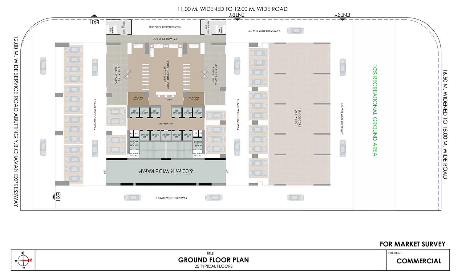 Akshar Elevate Vashi - Ground Floor Plan