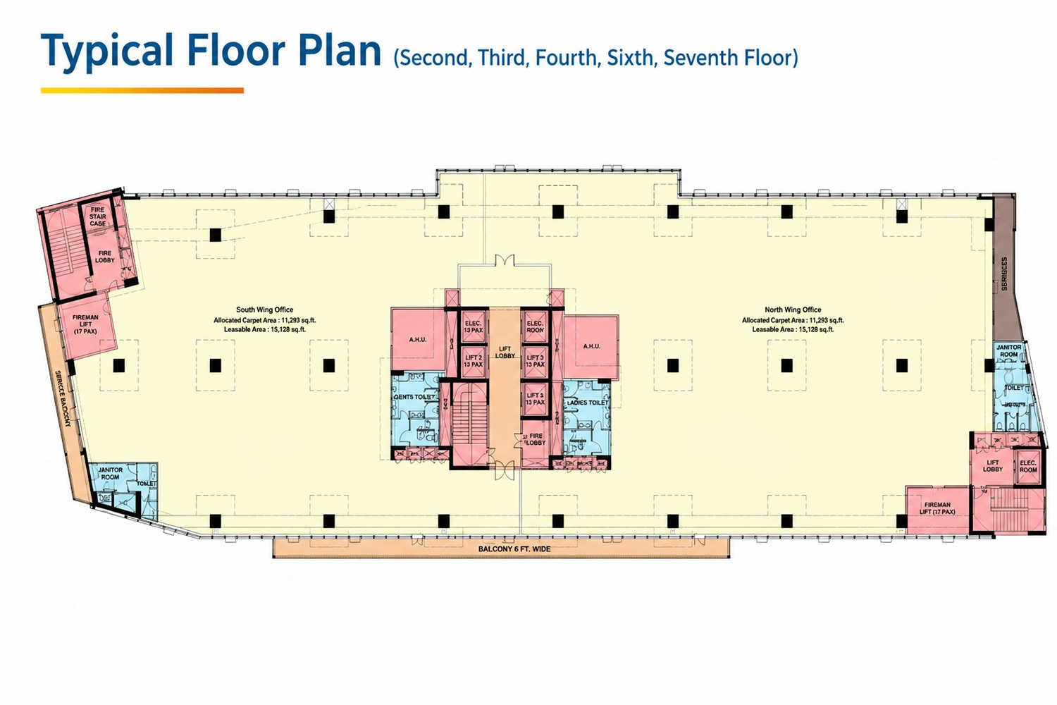 Shriram Fincity Hebbal - Second Floor Plan