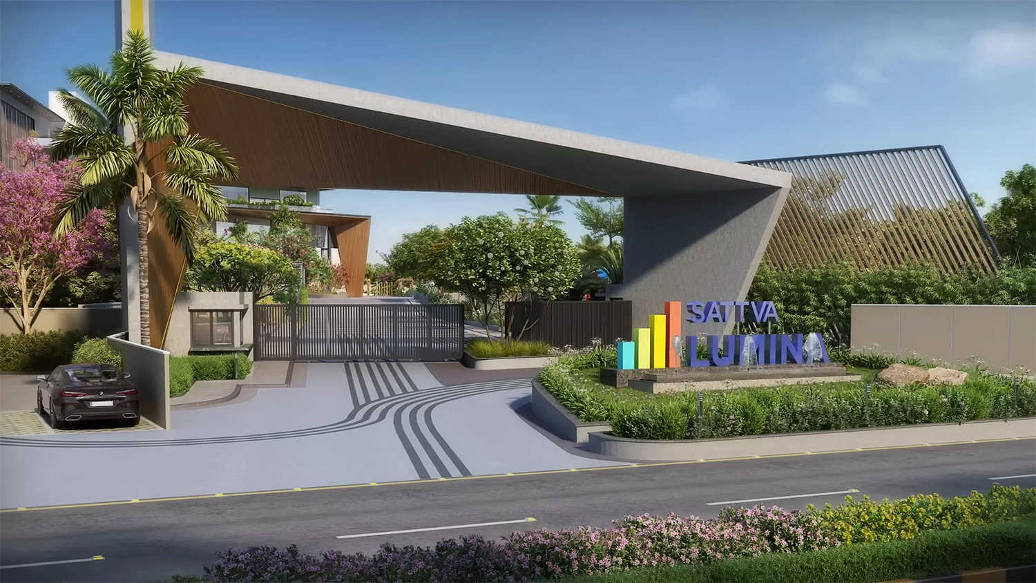 Sattva Lumina Yelahanka - Project Entrance View