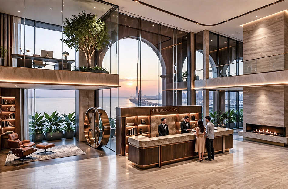 Avighna Marquee Worli - Tower Entrance Lobby
