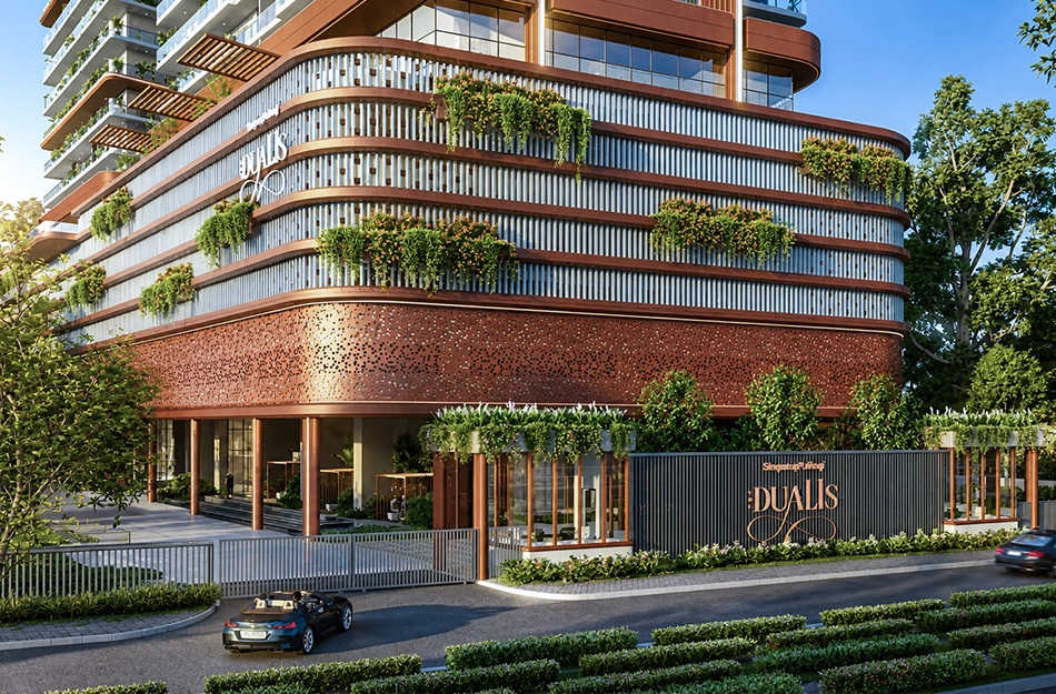 Shapoorji Pallonji The Dualis Sector 46 - Project Entrance View