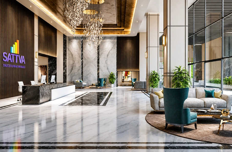 Sattva Neopolis Khanapur - Tower Entrance Lobby