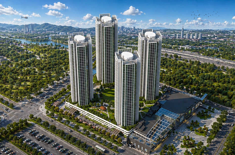 Aurum Q Islands Ghansoli - Elevation