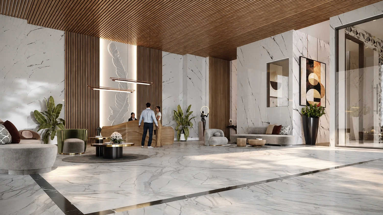 Prestige Evergreen Whitefield - Tower Entrance Lobby