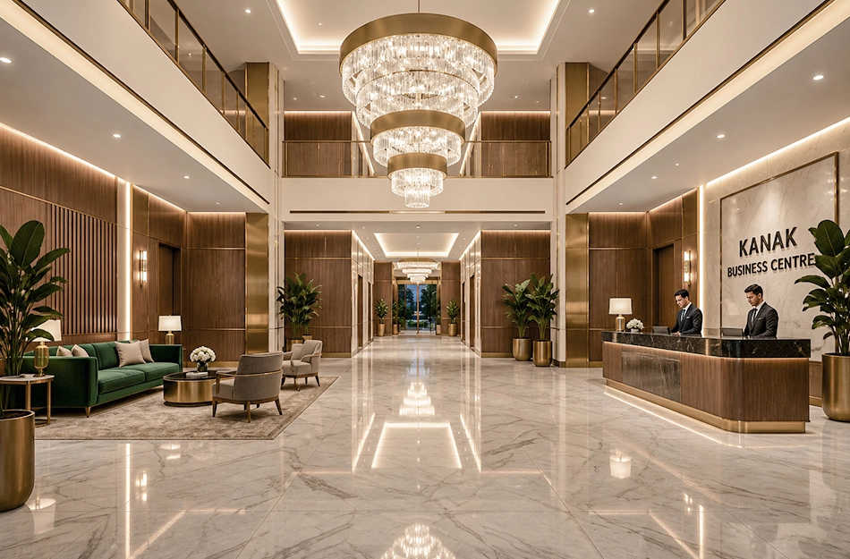 Kanak Business Centre Wagle Estate - Tower Entrance Lobby