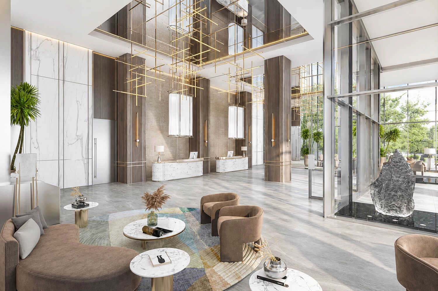 Raheja Prime One Juinagar - Tower Entrance Lobby