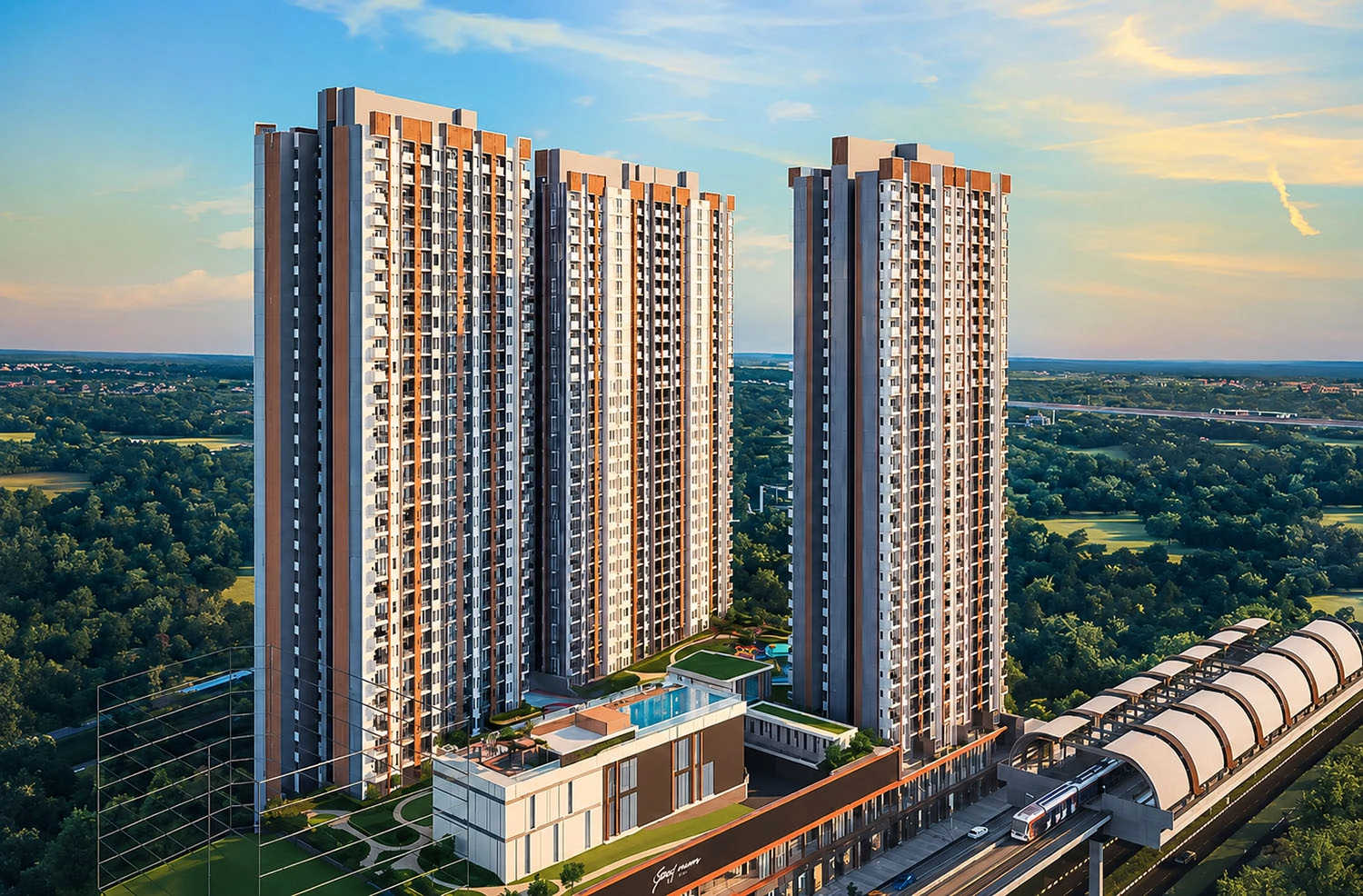 Godrej Emerald Waters Pimpri Chinchwad - Elevation 2