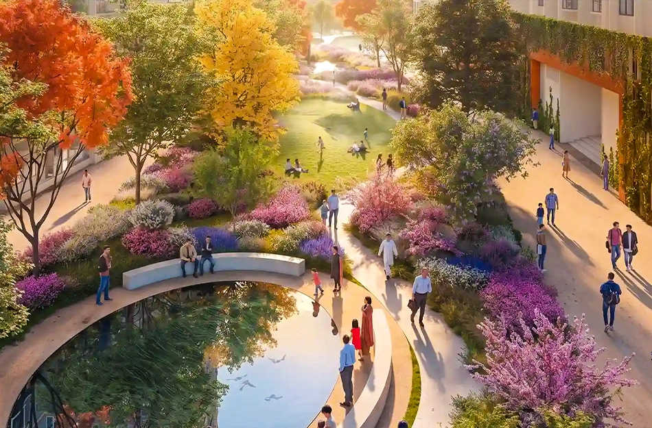 Bhartiya City Nikoo Garden Enclave Thanisandra - Outdoor Amenities 2