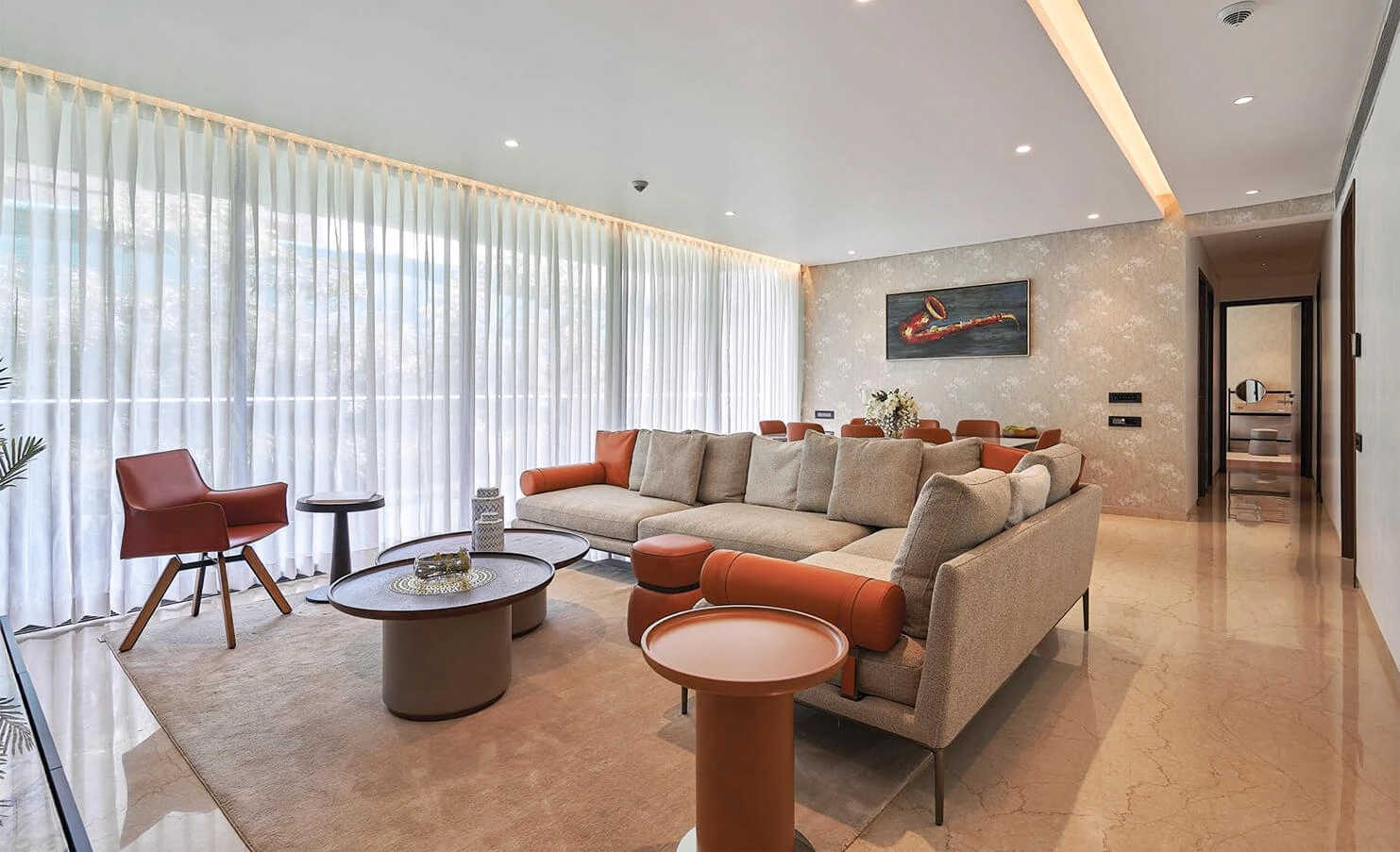 Kasturi The Balmoral Riverside Balewadi - Living Room