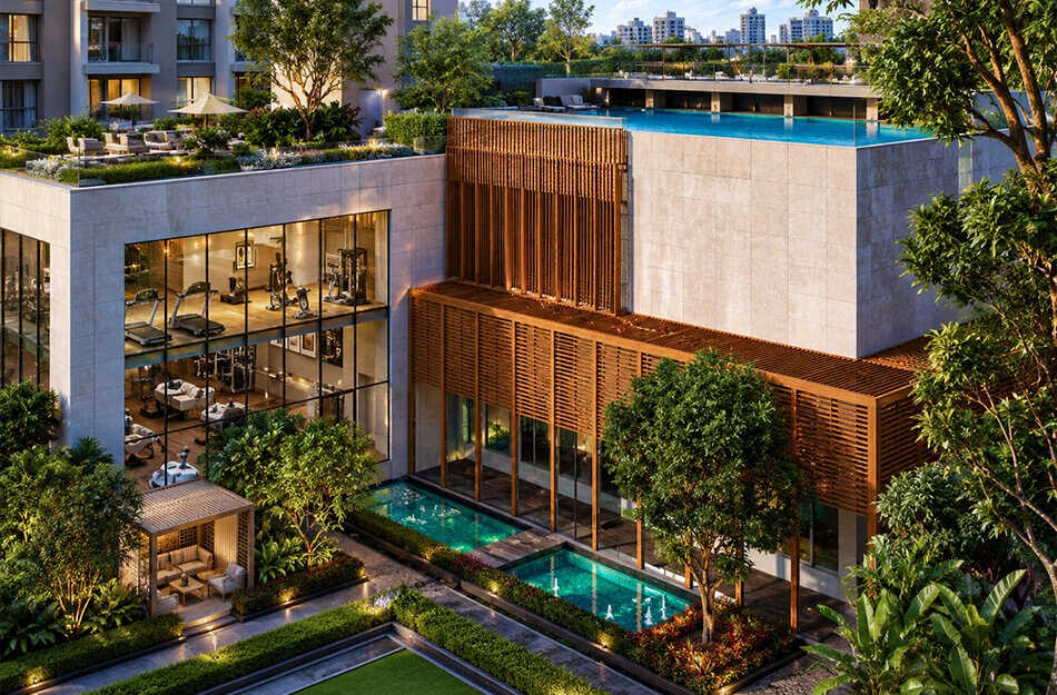 Merlin Avana Tollygunge - Project Front View