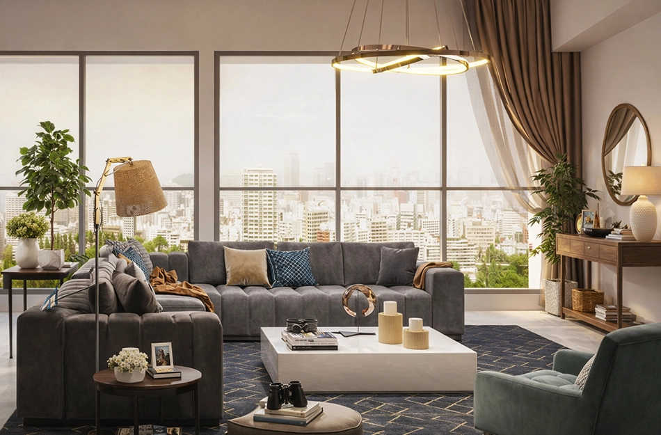 Ajmera Boulevard Malad - Living Room