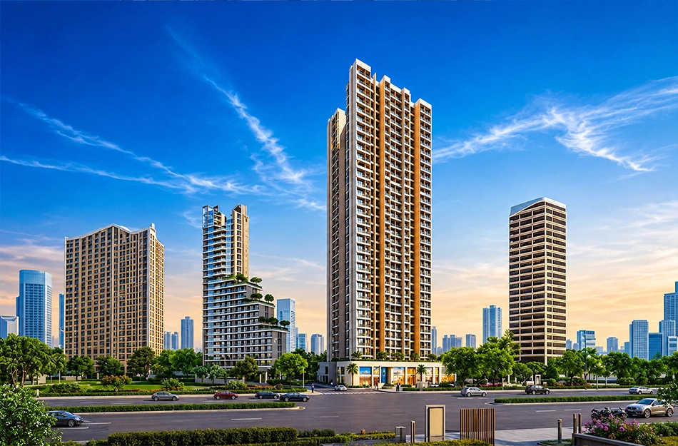 Puraniks Grand Central Pokhran Road 1 - Elevation 4