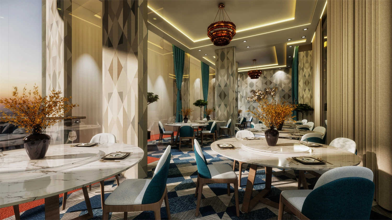 EV 23 Malibu West Kopar Khairane - Dining Area