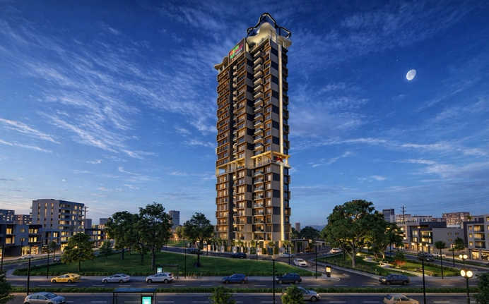 EV 23 Malibu West Kopar Khairane - Elevation