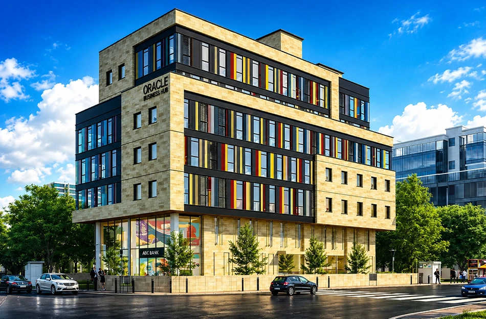Ekta Oracle Business Hub Wagle Estate - Elevation