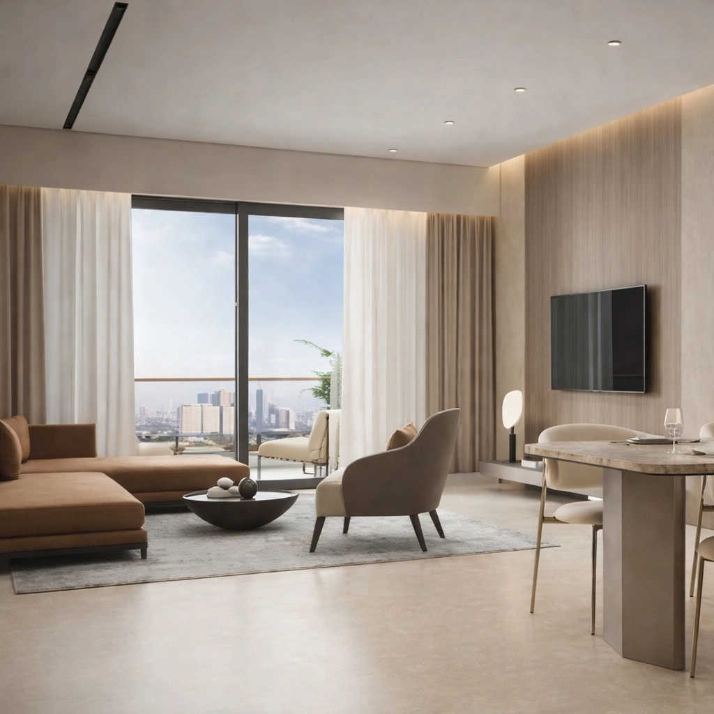 Rustomjee Vista Bay Sewri - Living Room