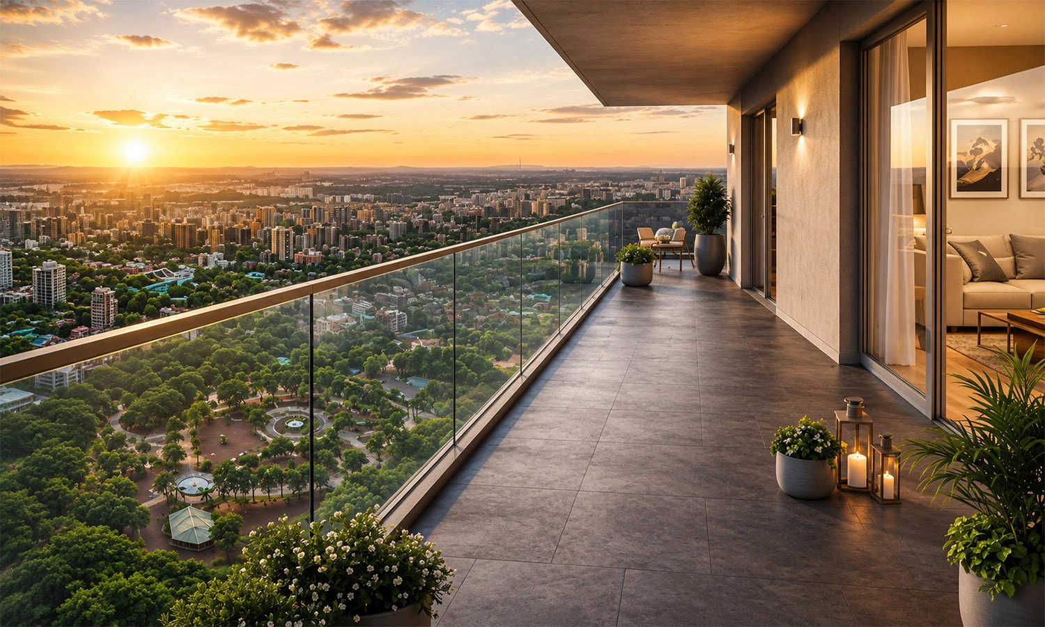 Sugee Thane Pokhran Road 1 - Balcony