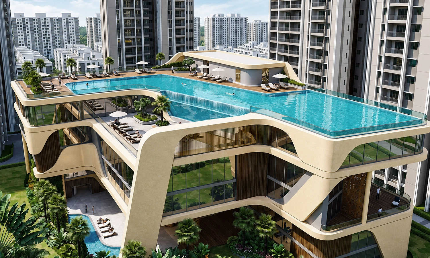 Rajapushpa Sierra Tellapur - Swimming Pool
