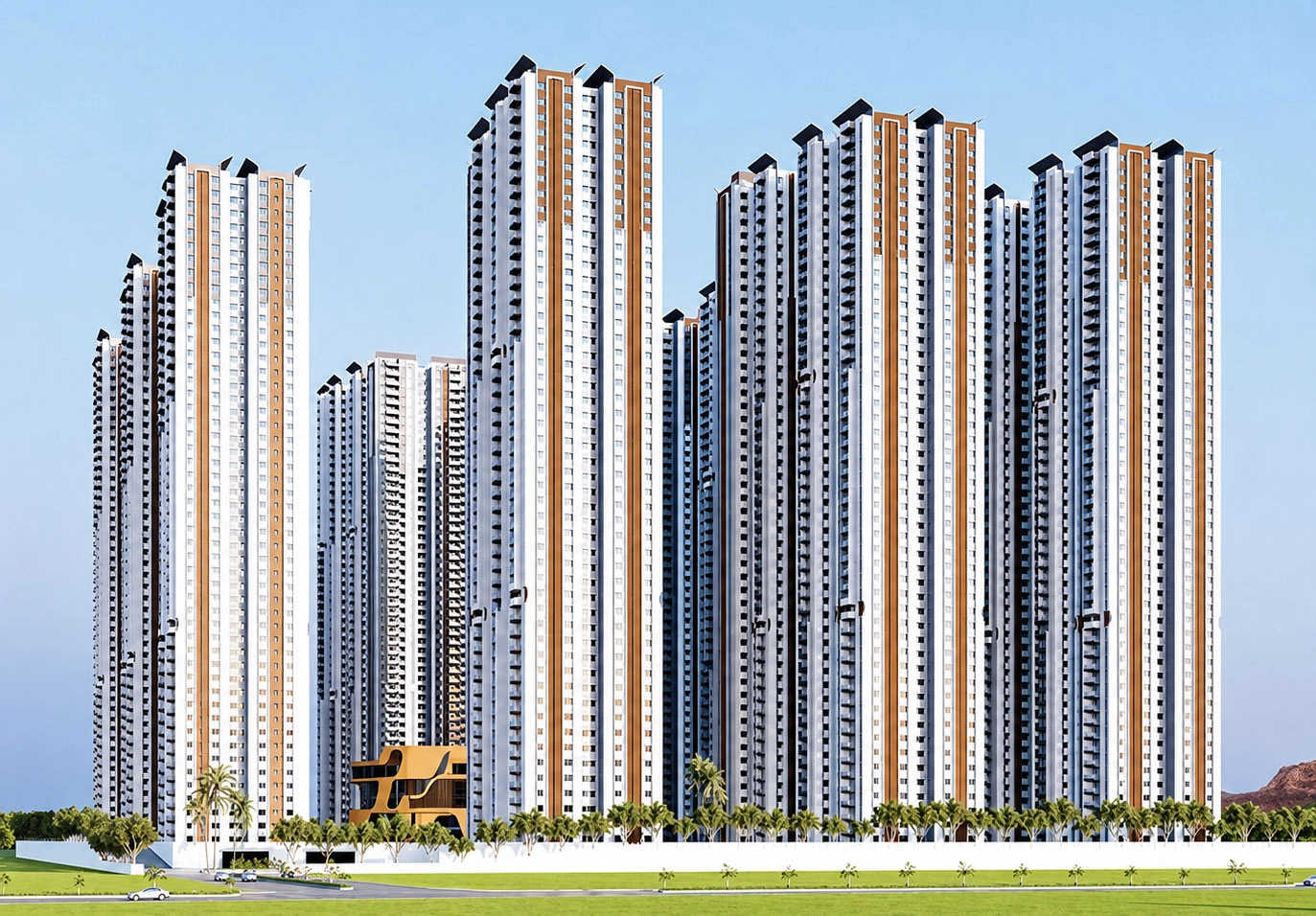 Rajapushpa Sierra Tellapur - Projectentranceview