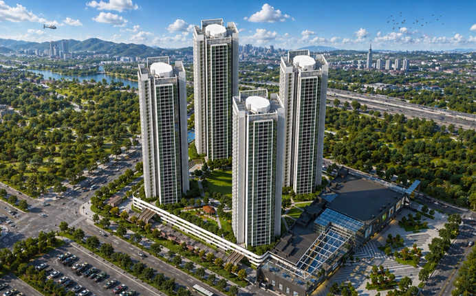 Aurum Q Islands Ghansoli - Elevation