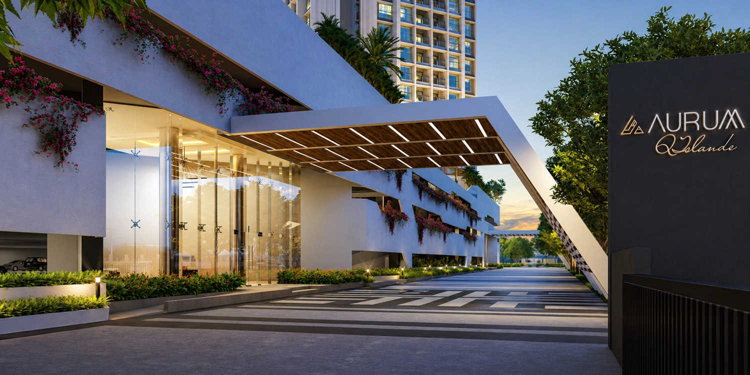 Aurum Q Islands Ghansoli - Project Entrance View