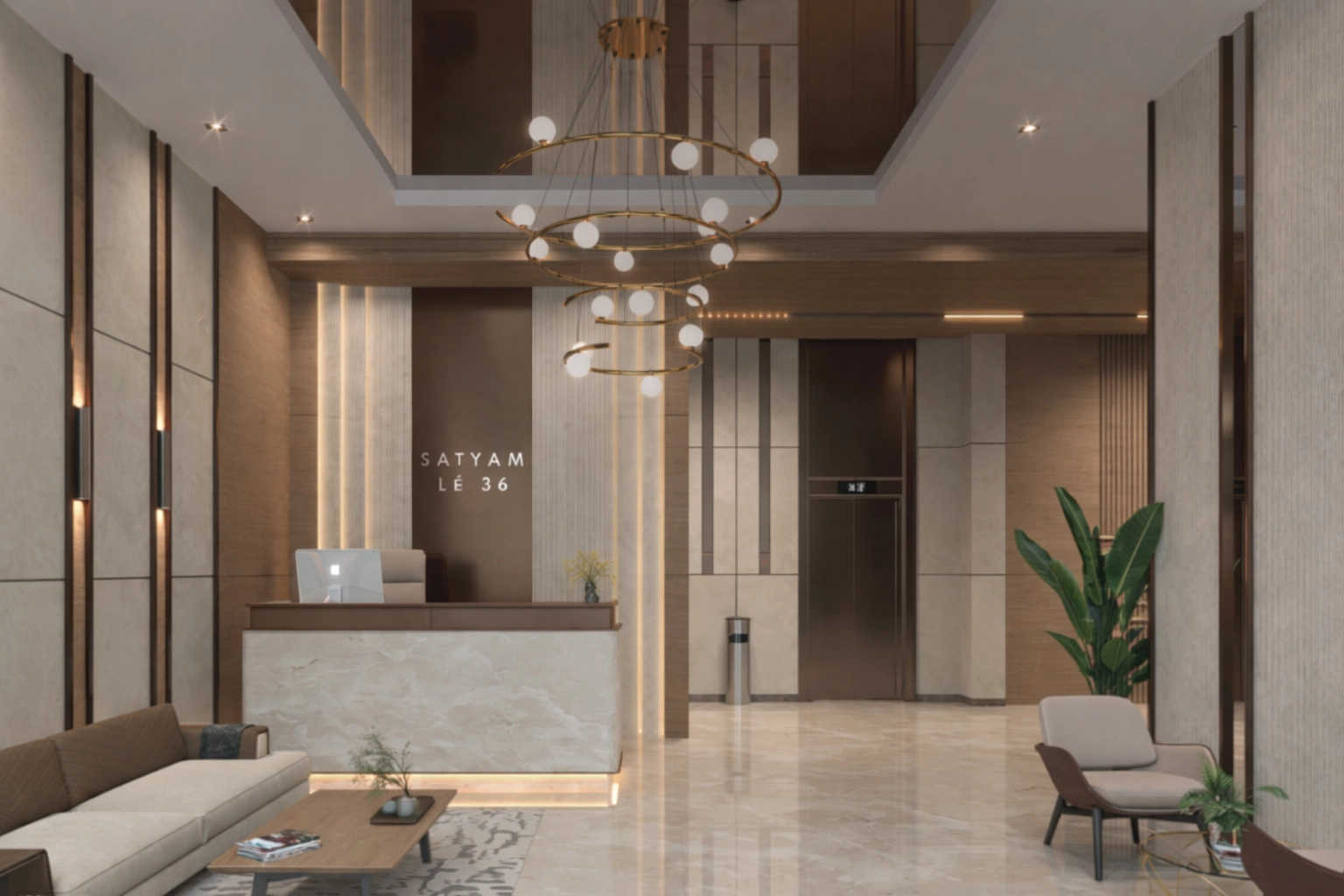 Satyam Le 36 Kharghar - Tower Entrance Lobby