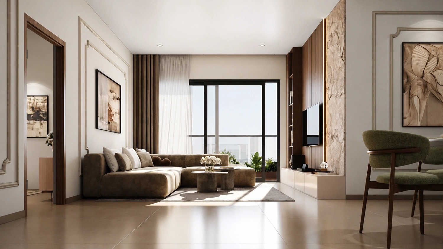 Prestige Evergreen Whitefield - Living Room