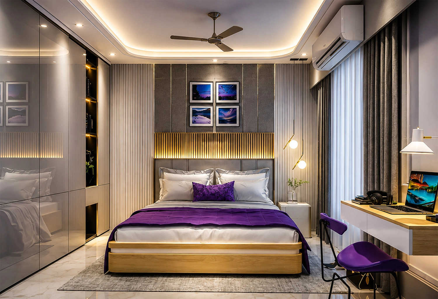 Puraniks Rumah Bali Ghodbunder Road - Bedroom 2