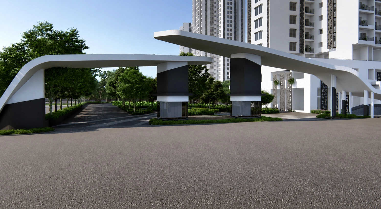Godrej Nurture Mamurdi - Project Entrance View