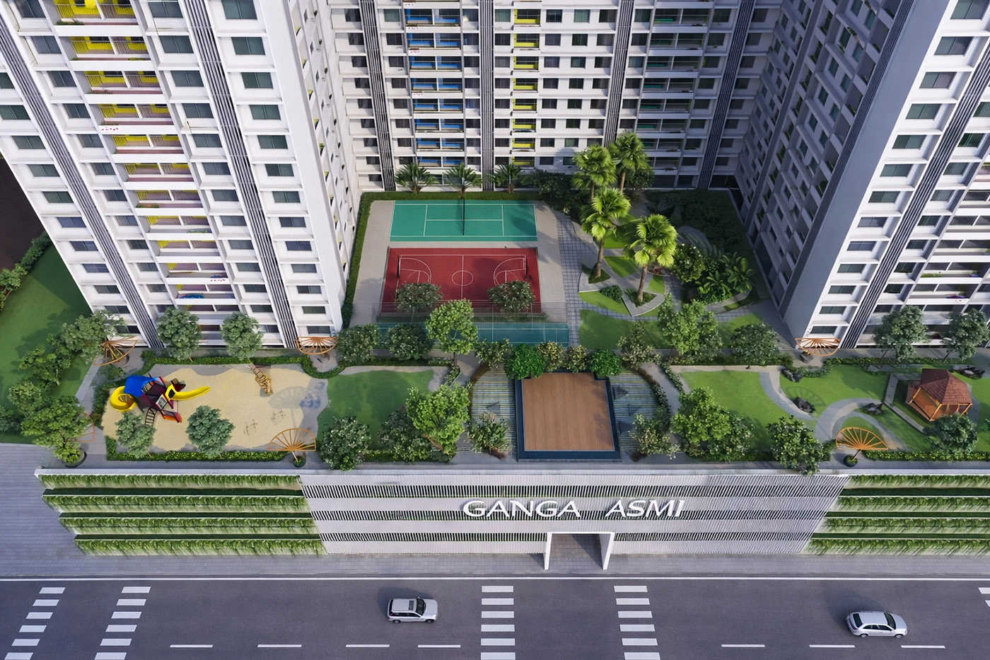 Ganga Asmi Pimpri Chinchwad - Project Entrance View