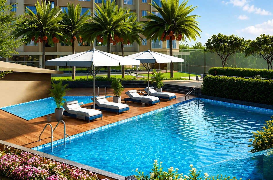 Shrishti Oasis Bhandup - Swimming Pool