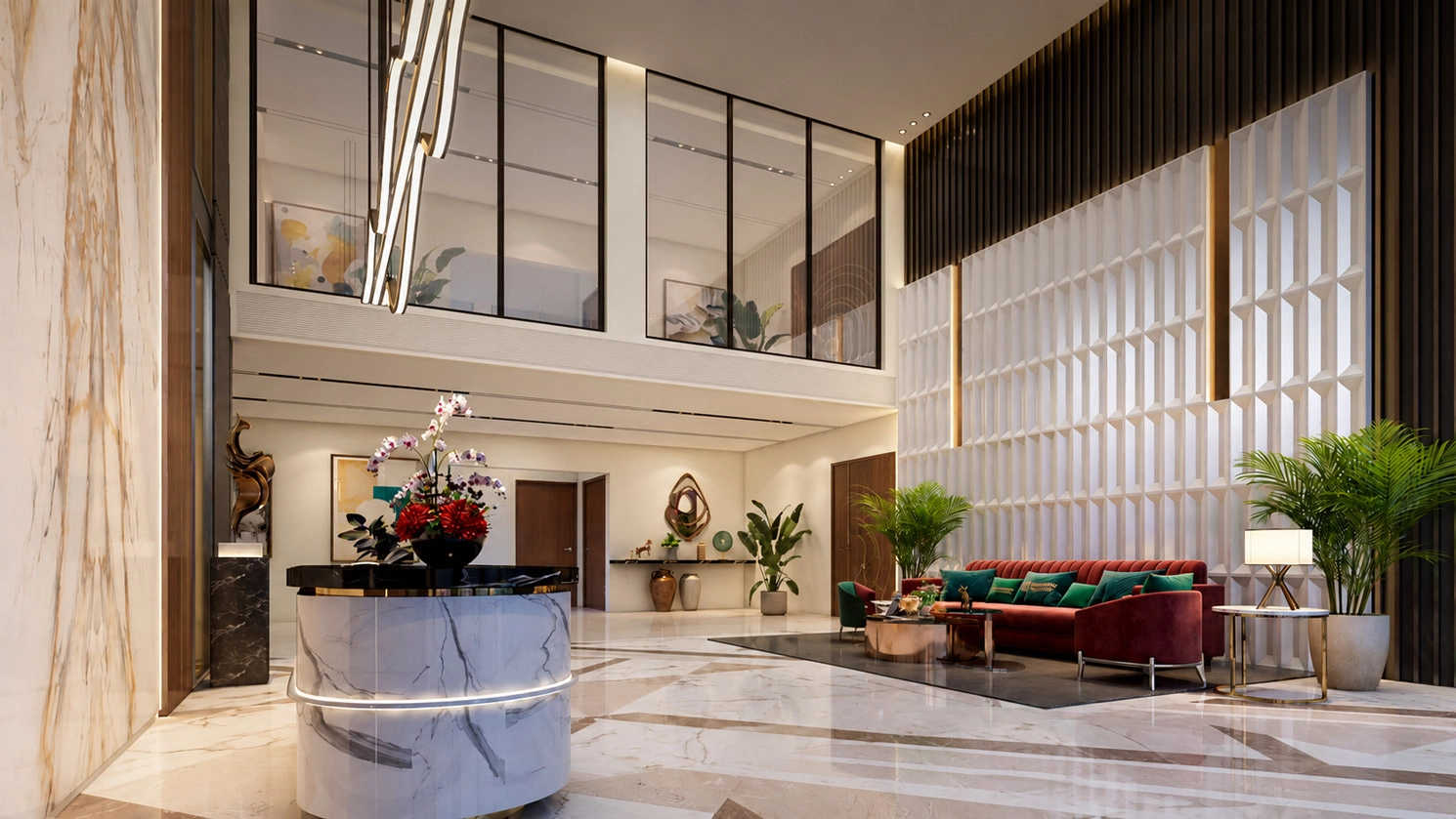 Casagrand Caladium Wagholi - Tower Entrance Lobby