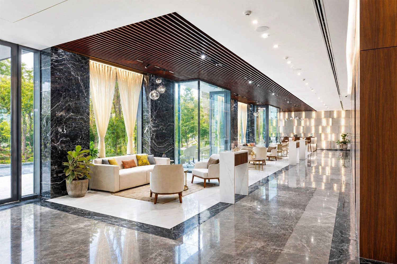 Prescon Midtown Bay Mahim - Tower Entrance Lobby