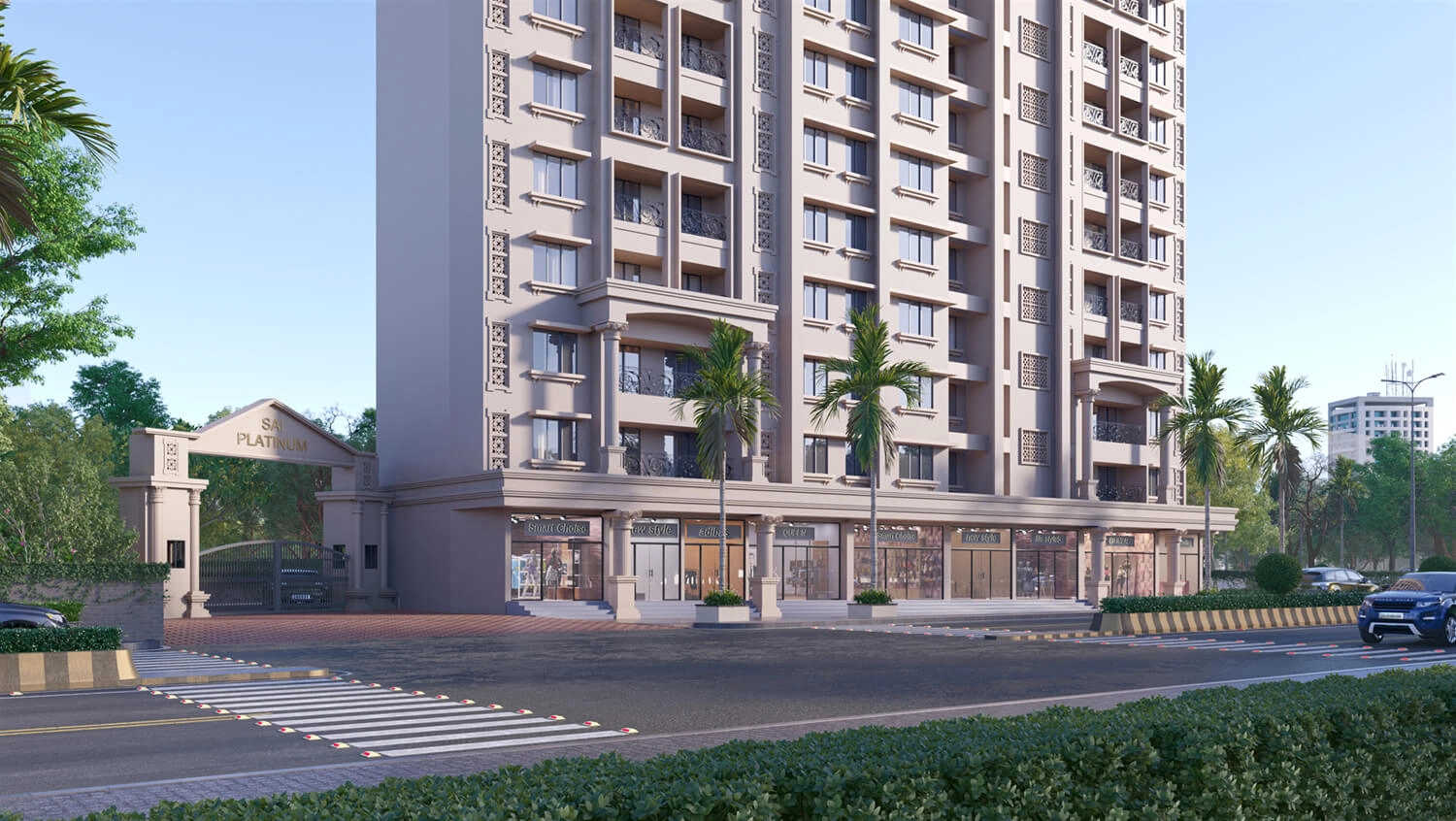 Paradise Sai Platinum Kharghar - Project Entrance View