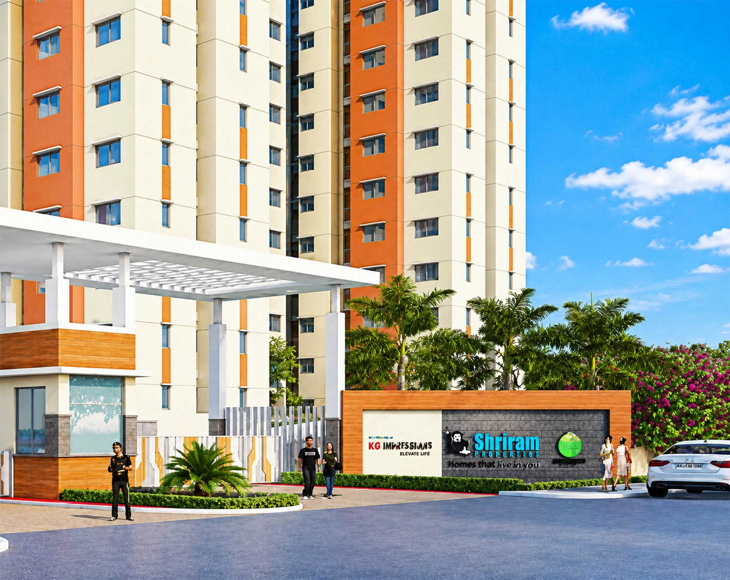 Shriram The Poem Jallahalli - Project Entrance View